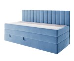 Boxspringbett 120x200 cm mit Stauraum, Rückenlehne mit dekorativen Nähten, Schlafzimmerbett INTARO A12-2