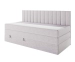 Boxspringbett 120x200 cm mit Stauraum, Rückenlehne mit dekorativen Nähten, Schlafzimmerbett INTARO A12-2