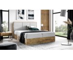 PRATO K11 Elegantes Kontinentalbett 120x200 cm, Ehebett mit Bettkasten, Kasten aus Holz