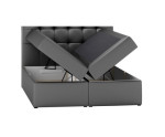 Doppelbett 180x200 cm, Ehebett mit Bettkasten, Kasten aus Holz, PRATO K11