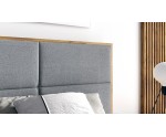 Doppelbett 180x200 cm, Ehebett mit Bettkasten, Kasten aus Holz, PRATO K11