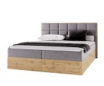 Modernes Doppelbett 160x200 cm, Ehebett mit Bettkasten, Kasten aus Holz, PRATO K10 