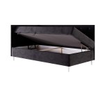 Schlafcouch 90x200 cm, Einzelbett mit Kristallen am Kopfteil und an der Rückenlehne, PRINCESS 2M Schlafcouch 90x200 cm, Einzelbett mit Kristallen am Kopfteil und an der Rückenlehne, PRINCESS 2M