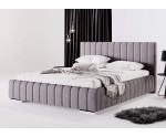 Modernes Doppelbett 160x200 cm mit Bettkasten, Lattenrost mit Metallrahmen, niedriges Kopfteil auf Wunsch, IMPERIA S07