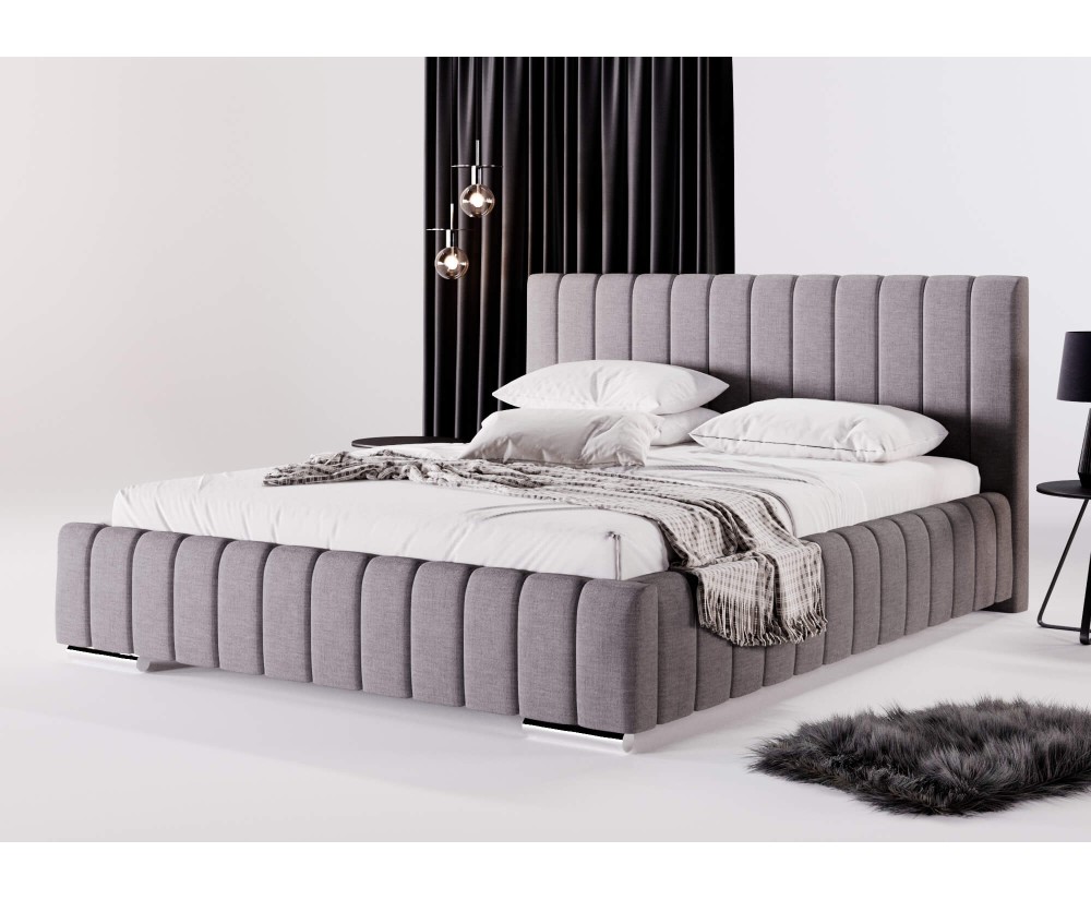Ehebett 180x200 cm mit Bettkasten, Lattenrost mit Metallrahmen, Bett für Dachschräge, IMPERIA S07 Ehebett 180x200 cm mit Bettkasten, Lattenrost mit Metallrahmen, Bett für Dachschräge, IMPERIA S07