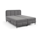 Kontinentalbett, Ehebett, Doppelbett mit Bettkasten, Ziernähte, PRATO K32 