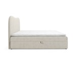 Eleganter Boxspringbett, Ehebett, Doppelbett mit Bettkasten, Boucle-Stoff, PRATO K33