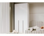 Modularer Schrank 240 cm hoch dreitürig, Mehrzweckschrank, Garderobenschrank, weiß, KABO Modularer Schrank 240 cm hoch dreitürig, Mehrzweckschrank, Garderobenschrank, weiß, KABO