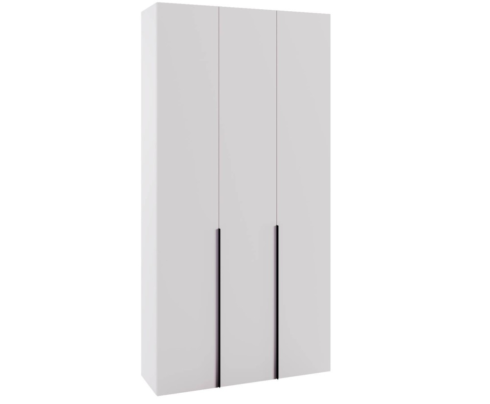 Modularer Schrank 240 cm hoch dreitürig, Mehrzweckschrank, Garderobenschrank, weiß, KABO Modularer Schrank 240 cm hoch dreitürig, Mehrzweckschrank, Garderobenschrank, weiß, KABO