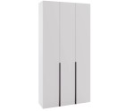 Modularer Schrank 240 cm hoch dreitürig, Mehrzweckschrank, Garderobenschrank, weiß, KABO Modularer Schrank 240 cm hoch dreitürig, Mehrzweckschrank, Garderobenschrank, weiß, KABO
