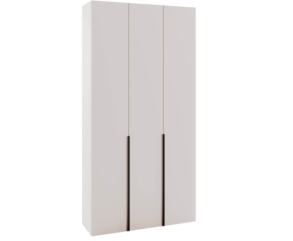 Modularer Schrank 240 cm hoch dreitürig, Mehrzweckschrank, Garderobenschrank, Kaschmir, KABO Modularer Schrank 240 cm hoch dreitürig, Mehrzweckschrank, Garderobenschrank, Kaschmir, KABO
