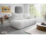 Elegante Couch mit Schlaffunktion und Bettkasten, weicher Bouclé-Stoff, Farbvarianten, KAMEL K3