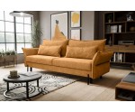 Moderne Couch mit Ausziehfunktion für Wohnzimmer, auf Füßen, Farbvarianten, KAMEL K4 Moderne Couch mit Ausziehfunktion für Wohnzimmer, auf Füßen, Farbvarianten, KAMEL K4