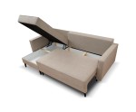 Universales Ecksofa in L-Form mit Schlaffunktion und Bettkasten, Farbvarianten, KAMEL N1