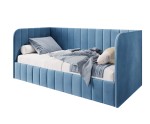 Einzelbett 120x200 cm für Kinderzimmer, Polsterbett mit Seitenteilen, Bettkasten und Lattenrost, MARIO SM 05 Einzelbett 120x200 cm für Kinderzimmer, Polsterbett mit Seitenteilen, Bettkasten und Lattenrost, MARIO SM 05