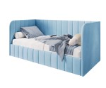 Einzelbett 120x200 cm für Kinderzimmer, Polsterbett mit Seitenteilen, Bettkasten und Lattenrost, MARIO SM 05 Einzelbett 120x200 cm für Kinderzimmer, Polsterbett mit Seitenteilen, Bettkasten und Lattenrost, MARIO SM 05