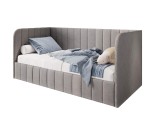Einzelbett 120x200 cm für Kinderzimmer, Polsterbett mit Seitenteilen, Bettkasten und Lattenrost, MARIO SM 05 Einzelbett 120x200 cm für Kinderzimmer, Polsterbett mit Seitenteilen, Bettkasten und Lattenrost, MARIO SM 05
