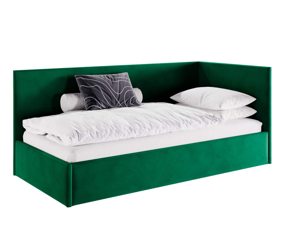 Jugendbett 100x200 cm, Singlebett, Polsterbett mit Lattenrost und Bettkasten, MATEO SM 02 Jugendbett 100x200 cm, Singlebett, Polsterbett mit Lattenrost und Bettkasten, MATEO SM 02