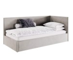 Schlafsofa 120x200 cm, Singlebett, Polsterbett mit Lattenrost und Bettkasten, MATEO SM 02