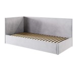 Schlafsofa 120x200 cm, Singlebett, Polsterbett mit Lattenrost und Bettkasten, MATEO SM 02