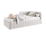 Jugendbett 90x200 cm mit Bettkasten und Lattenrost, Einzelbett für Jugendzimmer, MARIO SM 06