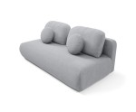 Schlafcouch mit Rückenkissen, 3-Sitzer-Sofa mit Schlaffunktion und Bettkasten, TRIVIO K16