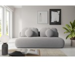 Schlafcouch mit Rückenkissen, 3-Sitzer-Sofa mit Schlaffunktion und Bettkasten, TRIVIO K16