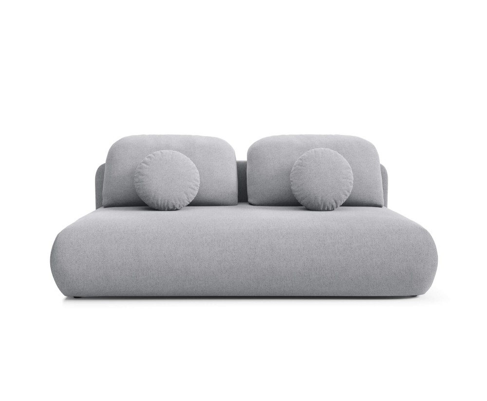 Schlafcouch mit Rückenkissen, 3-Sitzer-Sofa mit Schlaffunktion und Bettkasten, TRIVIO K16