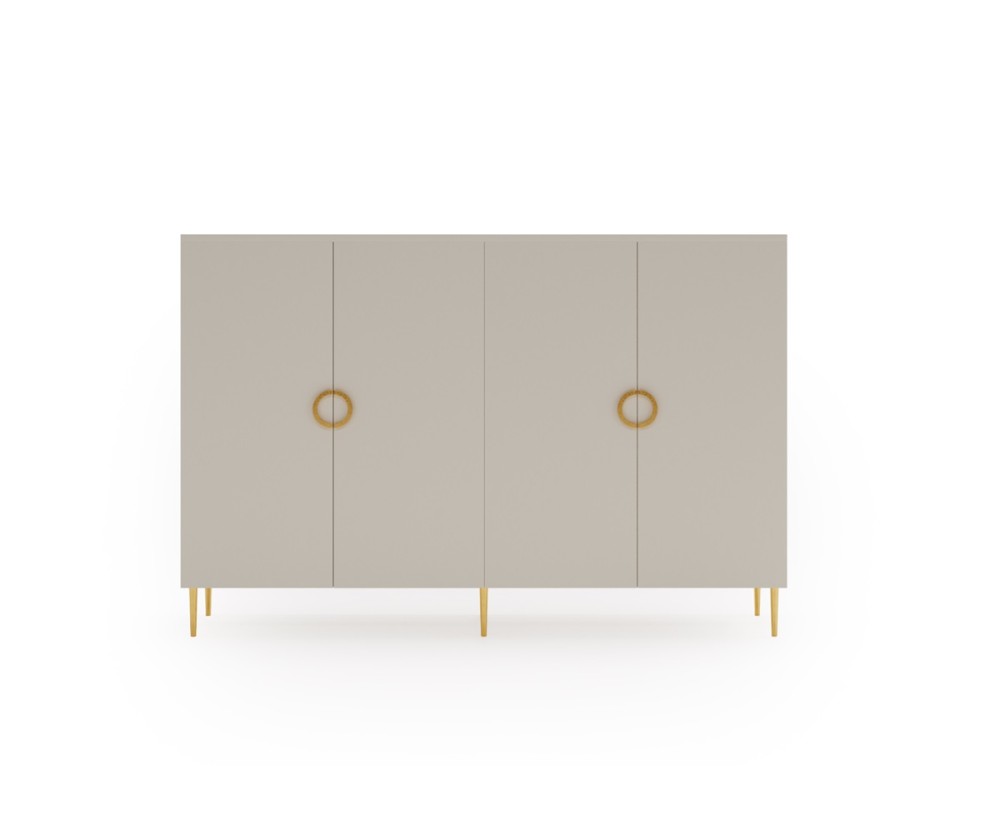 Elegante Kommode Breite 180 cm, Sideboard für Schlafzimmer, Wohnzimmer, Kaschmir, SOLENA B09 Elegante Kommode Breite 180 cm, Sideboard für Schlafzimmer, Wohnzimmer, Kaschmir, SOLENA B09