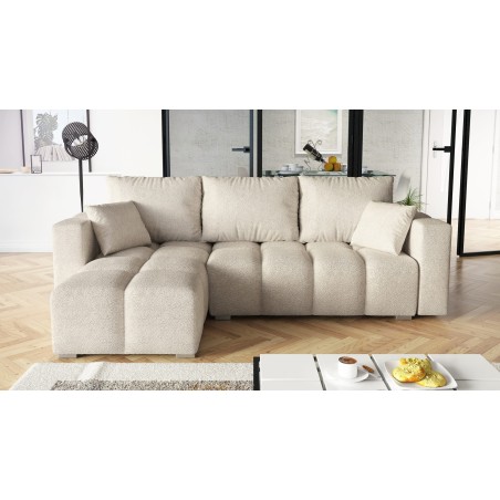 Universales Ecksofa in L-Form mit Schlaffunktion und Bettkasten, Farbvarianten, ADLER N2