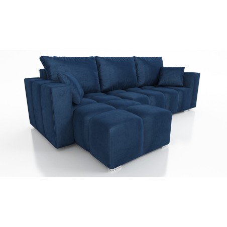 Universales Ecksofa in L-Form mit Schlaffunktion und Bettkasten, Farbvarianten, ADLER N2