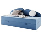 Kinderbett 80x200 cm mit BONELL-Matratze und Bettkasten, Polsterbett LEONARD 2M Kinderbett 80x200 cm mit BONELL-Matratze und Bettkasten, Polsterbett LEONARD 2M