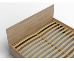 Doppelbett, Ehebett 140x200 cm mit Lattenrost, Sonoma Eiche, MONAKO