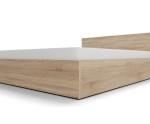 Doppelbett 160x200 cm, Ehebett mit Lattenrost, Sonoma Eiche, MONAKO