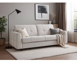 Schlafsofa mit Matratze, Schlaffläche 180x195 cm, Couch mit italienischem Ausziehsystem, FERRO 73