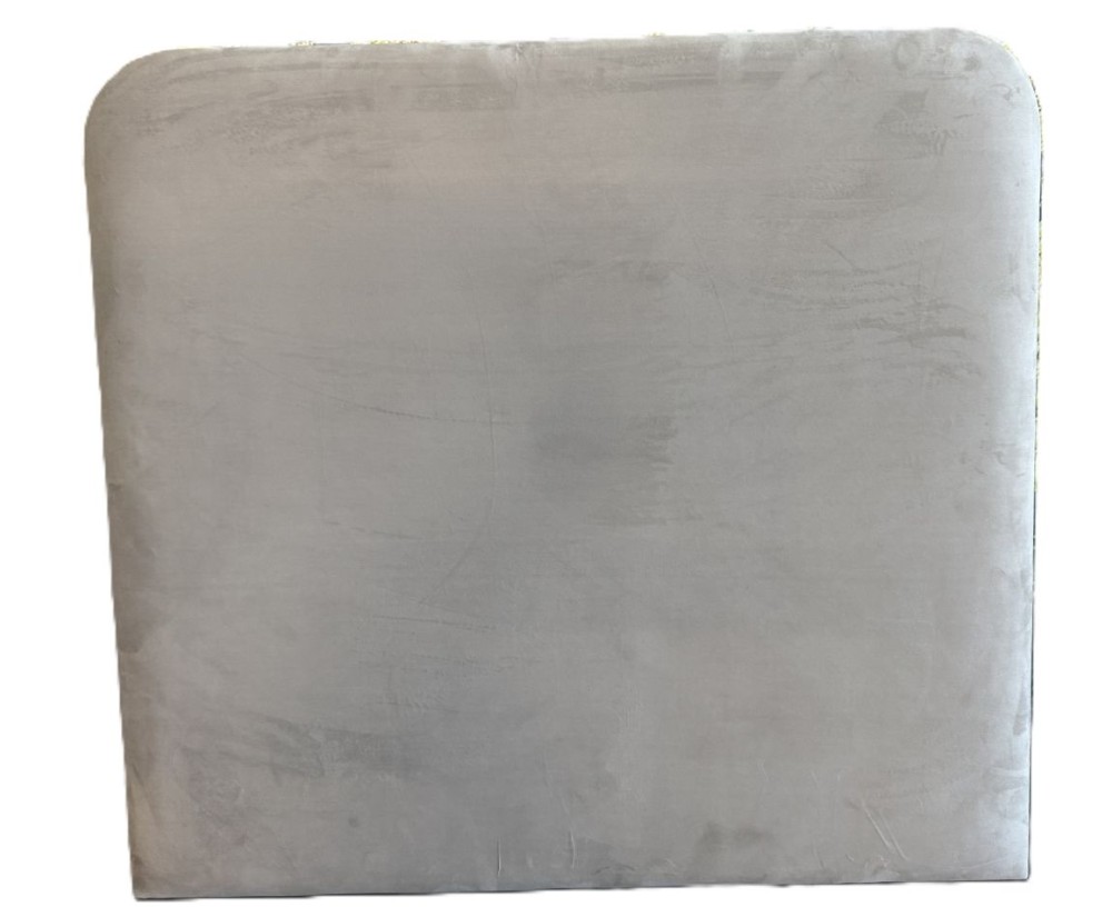 Wandpolster 87x94 cm, abgerundetes Wandpaneel, Wandkissen, Wandschutz, Riviera 21 hellbeige, INTARO 01