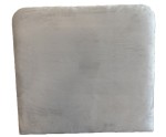 Wandpolster 87x94 cm, abgerundetes Wandpaneel, Wandkissen, Wandschutz, Riviera 21 hellbeige, INTARO 01