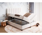 Elegantes Boxspringbett 140x200 cm für Schlafzimmer, Doppelbett, Ehebett mit Bettkasten, BARCELONA 1M