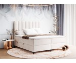 Elegantes Boxspringbett 140x200 cm für Schlafzimmer, Doppelbett, Ehebett mit Bettkasten, BARCELONA 1M