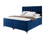 Bequemes Boxspringbett 180x200 cm für Schlafzimmer, Doppelbett, Ehebett mit Bettkasten, BARCELONA 1M