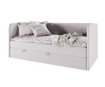 Funktionales Polsterbett 120x200 cm in U-Form, Einzelbett mit Bettkasten und Matratze, Schlafsofa, OLIVIER 2M Funktionales Polsterbett 120x200 cm in U-Form, Einzelbett mit Bettkasten und Matratze, Schlafsofa, OLIVIER 2M