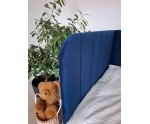 Jugendbett 90x200 cm, Polsterbett mit Bettkasten und Lattenrost, Einzelbett für Jugendzimmer, Riviera 81 dunkelblau, MARIO SM 05 Jugendbett 90x200 cm, Polsterbett mit Bettkasten und Lattenrost, Einzelbett für Jugendzimmer, Riviera 81 dunkelblau, MARIO SM 05