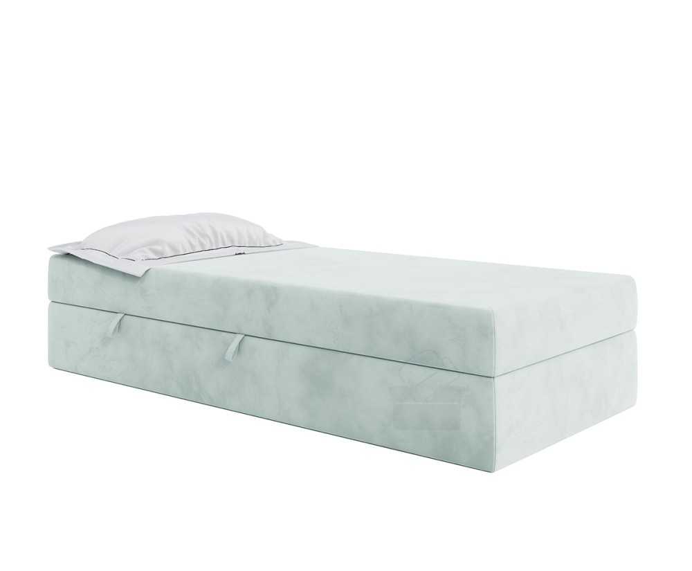 Set mit zwei Hotelbetten 90x200 cm mit Bettkasten, LARA 1M