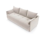 Wohnzimmersofa, 3-Sitzer-Sofa mit Schlaffunktion und Bettkasten, weicher Velvetstoff - 3 Farbvarianten, ADLER K3