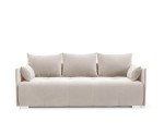 Wohnzimmersofa, 3-Sitzer-Sofa mit Schlaffunktion und Bettkasten, weicher Velvetstoff - 3 Farbvarianten, ADLER K3
