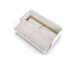 Wohnzimmersofa, 3-Sitzer-Sofa mit Schlaffunktion und Bettkasten, weicher Velvetstoff - 3 Farbvarianten, ADLER K3