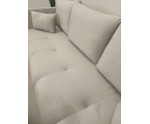 Wohnzimmersofa, 3-Sitzer-Sofa mit Schlaffunktion und Bettkasten, weicher Velvetstoff - 3 Farbvarianten, ADLER K3