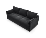 Wohnzimmersofa, 3-Sitzer-Sofa mit Schlaffunktion und Bettkasten, weicher Velvetstoff - 3 Farbvarianten, ADLER K3
