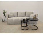 Wohnzimmersofa, 3-Sitzer-Sofa mit Schlaffunktion und Bettkasten, weicher Velvetstoff - 3 Farbvarianten, ADLER K3