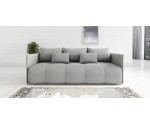 Wohnzimmersofa, 3-Sitzer-Sofa mit Schlaffunktion und Bettkasten, weicher Velvetstoff - 3 Farbvarianten, ADLER K3